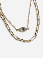 Evil Eye Layered Link Necklace