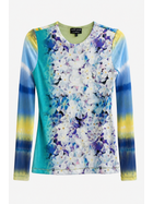 Botanical Aurora Dream Mesh Top