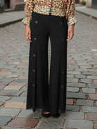 Button Front Palazzo Pants