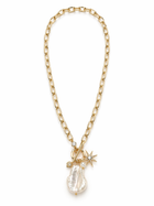 Fresh Water Pearl Star Gold Necklace