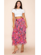 Confetti Fringe Midi Skirt