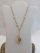 Large Crystal Pendant Necklace