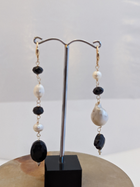 Mixed Pearls Dangle Earrings