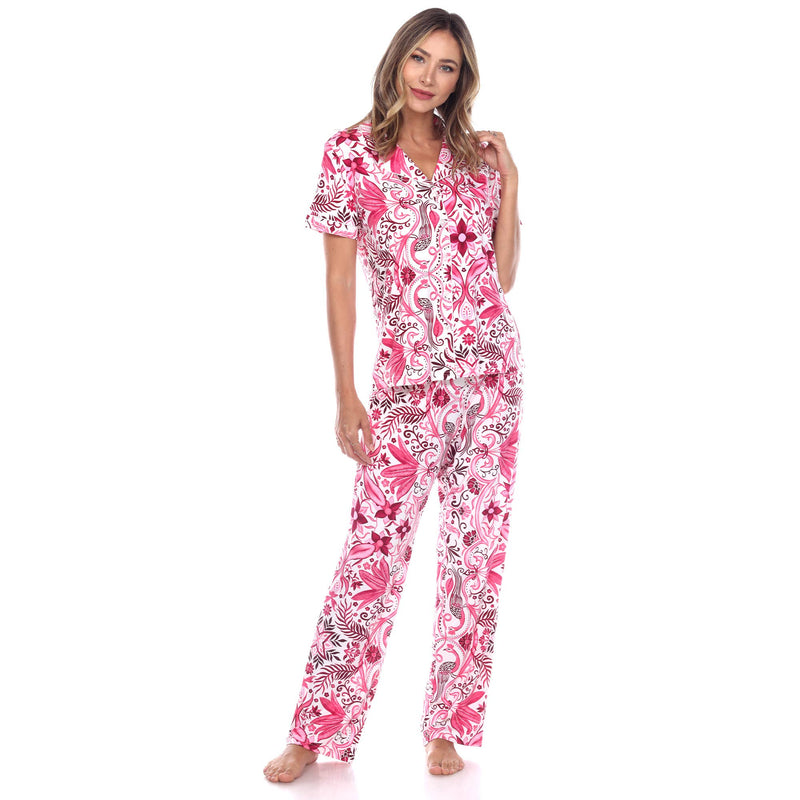 Pink Tropical Pajama Set
