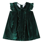 Child's Velour Flutter Sleeve Dress