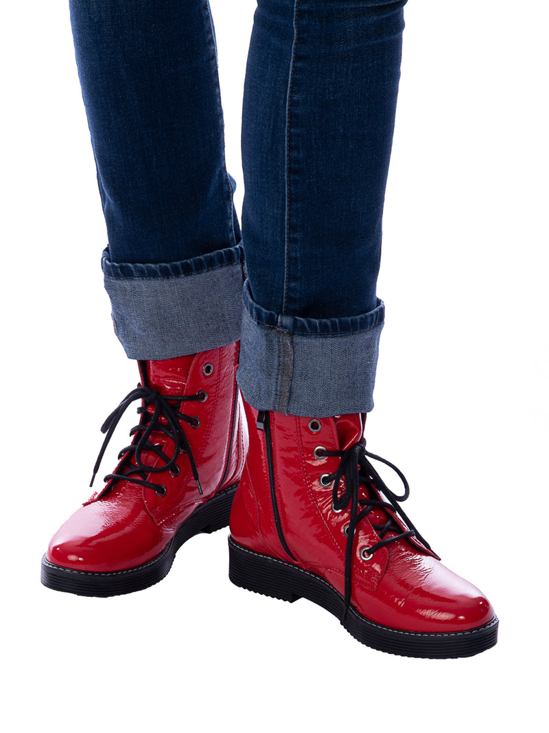 Red Multi Purpose Ankle Boot