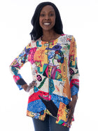 Cici Button Pocket Top