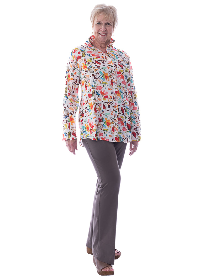 Stand Up Collar Blouse