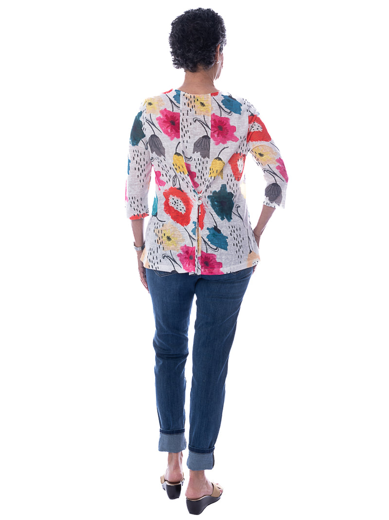 Cindy Button Detail Top