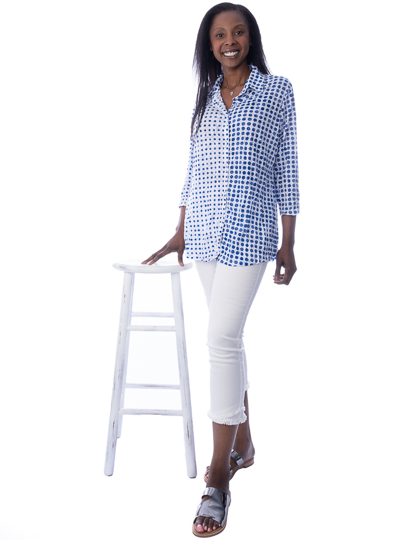 Dots Snap Front Shirt