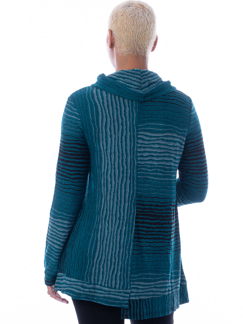 Waves Cowl Neck Tunic