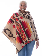 Rhonda Stark Button Collar Poncho
