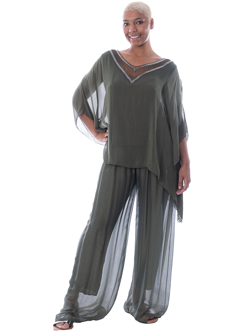 Seline Silky Short Kaftan – Grace & Joy Clothing Co.