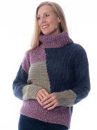 Color Block Turtle Neck Sweater