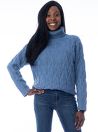 Allie Cable Turtleneck Sweater