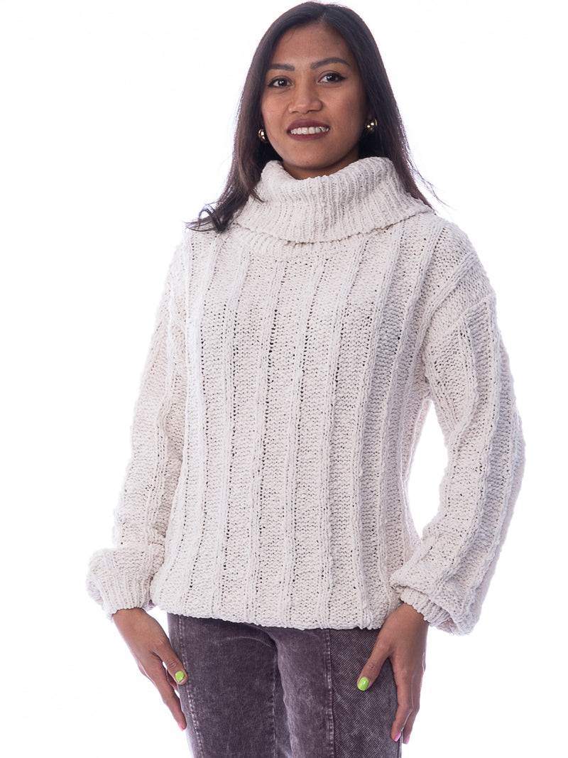 Textured Turtle Neck Sweater