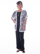 Burnout Cardi with Lace