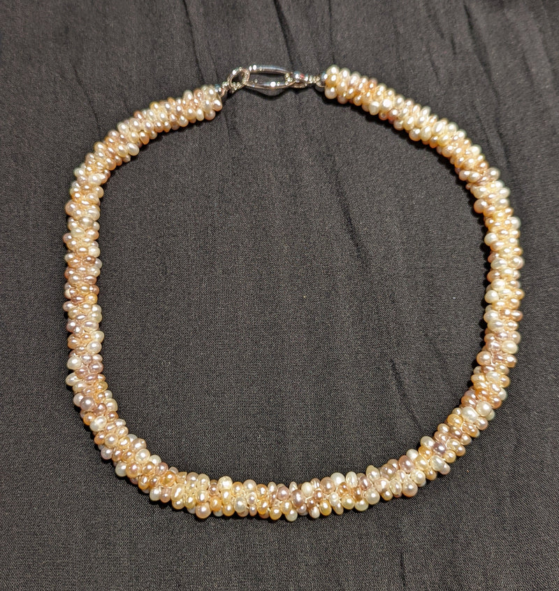 Cluster Pearl Necklace