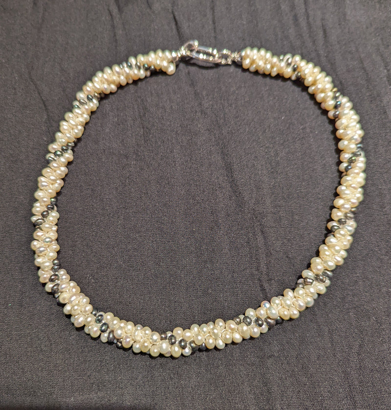 Cluster Pearl Necklace