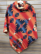 Rhonda Stark Button Collar Poncho