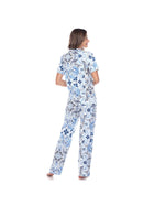 Blue Tropical Pajama Set