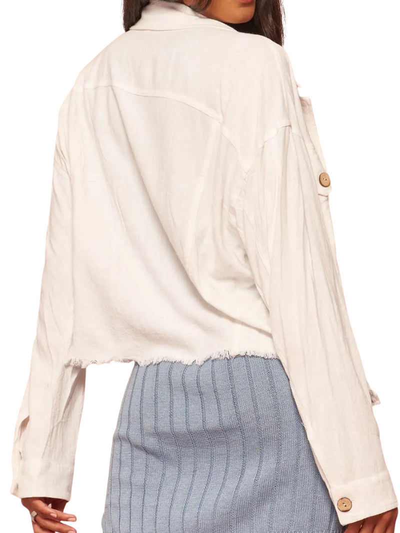 Linen Frayed Edge Jacket – Grace & Joy Clothing Co.