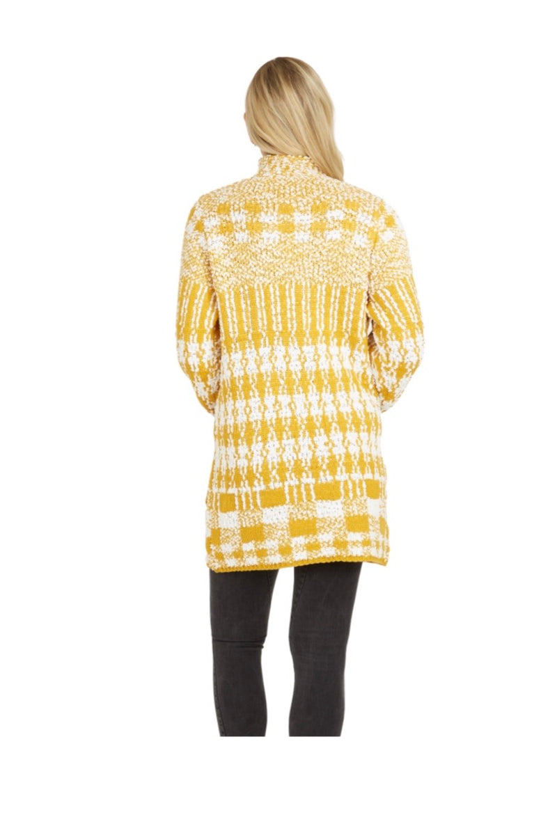 Mustard Geo Print Sweater