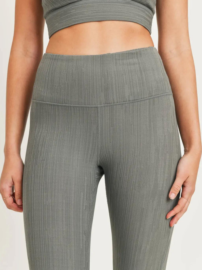 Women's Jacquard Leggings - Stretchy High Waist Yoga Pants Tummy