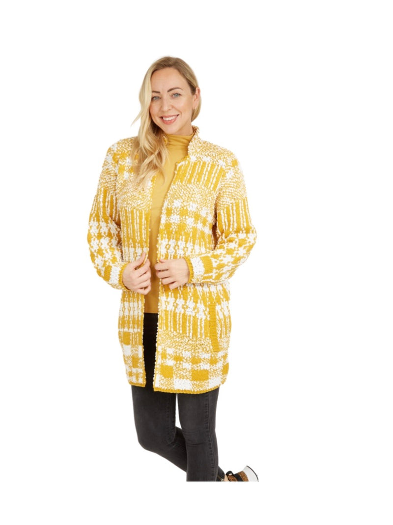 Mustard Geo Print Sweater