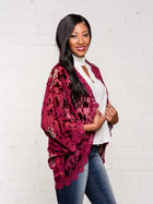 Burnout Velvet Cocoon Wrap