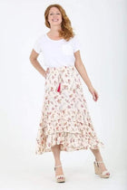 Printed Tiered Skirt